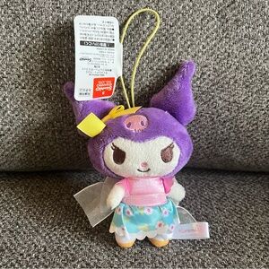 BNWT Japan Sanrio Kuromi plush hanger keychain - Summer Dress Version